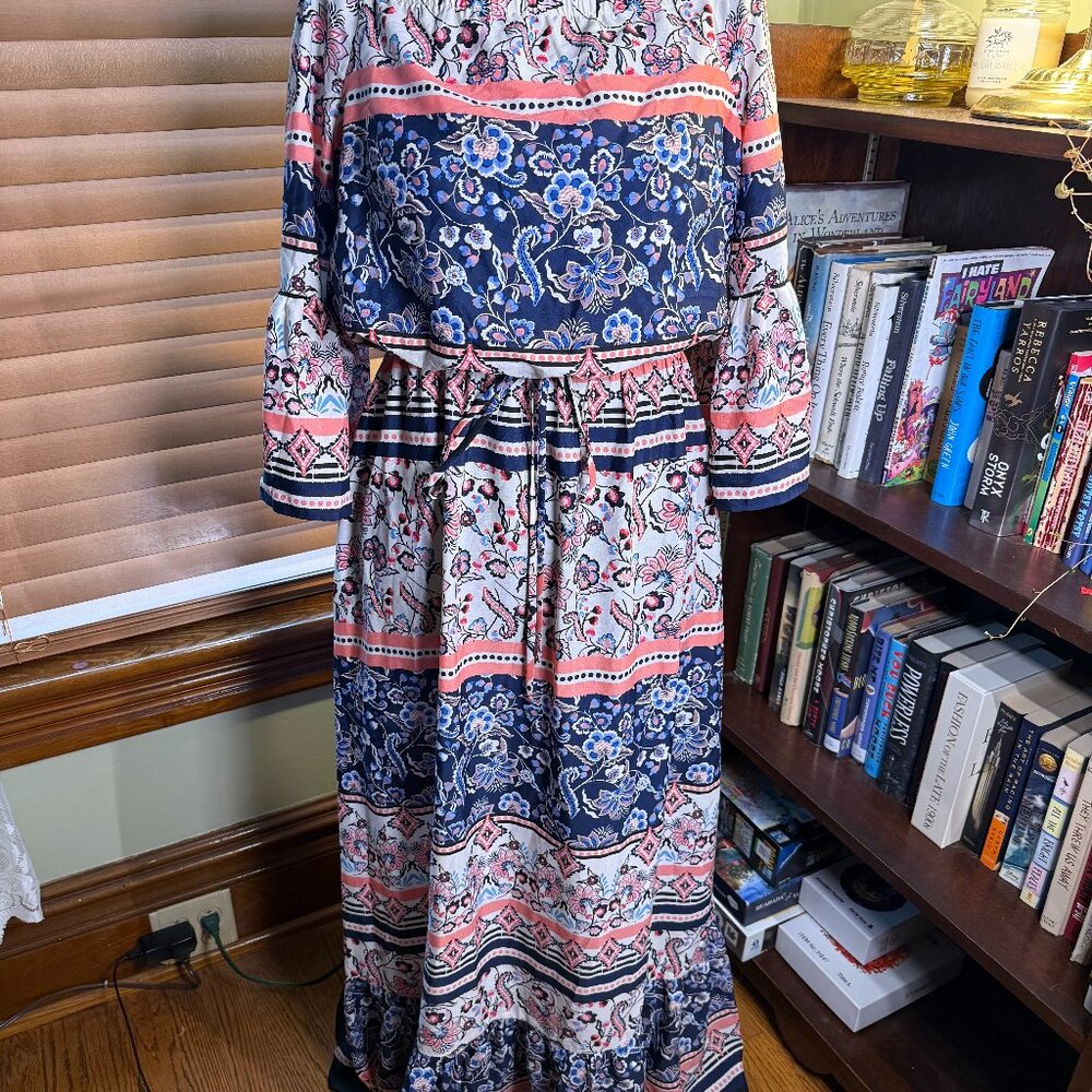 Eliza J Off-the-Shoulder Maxi Dress
